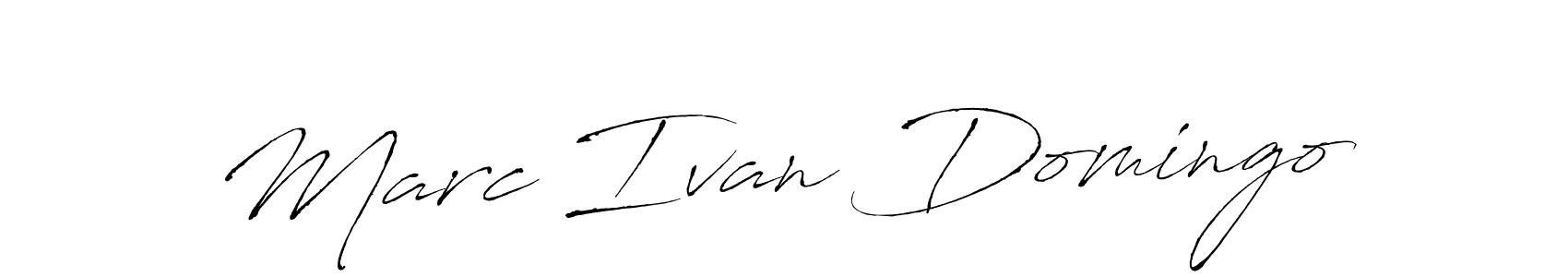 Make a beautiful signature design for name Marc Ivan Domingo. With this signature (Antro_Vectra) style, you can create a handwritten signature for free. Marc Ivan Domingo signature style 6 images and pictures png