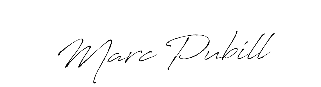 How to make Marc Pubill name signature. Use Antro_Vectra style for creating short signs online. This is the latest handwritten sign. Marc Pubill signature style 6 images and pictures png