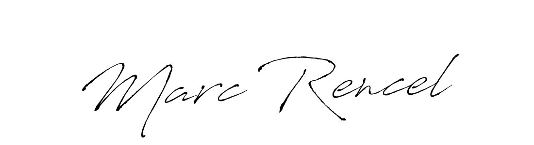 Marc Rencel stylish signature style. Best Handwritten Sign (Antro_Vectra) for my name. Handwritten Signature Collection Ideas for my name Marc Rencel. Marc Rencel signature style 6 images and pictures png