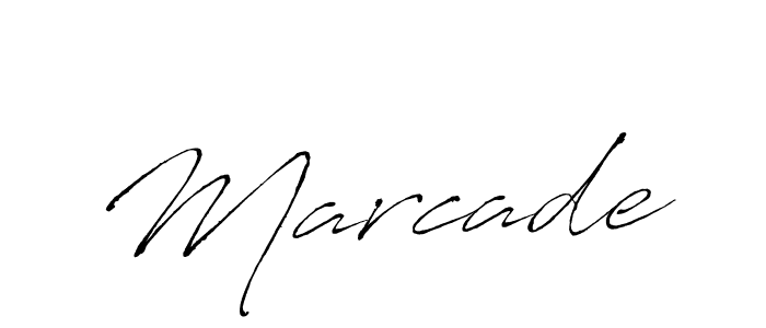 Make a beautiful signature design for name Marcade. With this signature (Antro_Vectra) style, you can create a handwritten signature for free. Marcade signature style 6 images and pictures png