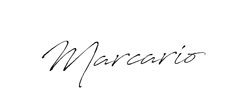 Design your own signature with our free online signature maker. With this signature software, you can create a handwritten (Antro_Vectra) signature for name Marcario. Marcario signature style 6 images and pictures png