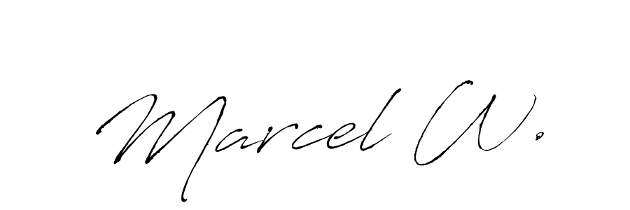 Make a beautiful signature design for name Marcel W.. Use this online signature maker to create a handwritten signature for free. Marcel W. signature style 6 images and pictures png