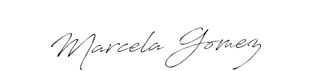 Antro_Vectra is a professional signature style that is perfect for those who want to add a touch of class to their signature. It is also a great choice for those who want to make their signature more unique. Get Marcela Gomez name to fancy signature for free. Marcela Gomez signature style 6 images and pictures png