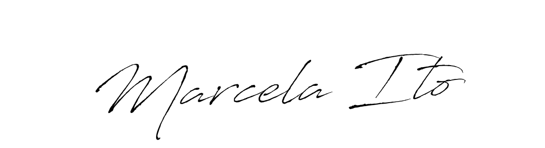You should practise on your own different ways (Antro_Vectra) to write your name (Marcela Ito) in signature. don't let someone else do it for you. Marcela Ito signature style 6 images and pictures png