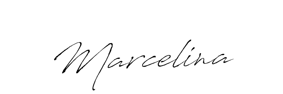 Design your own signature with our free online signature maker. With this signature software, you can create a handwritten (Antro_Vectra) signature for name Marcelina. Marcelina signature style 6 images and pictures png