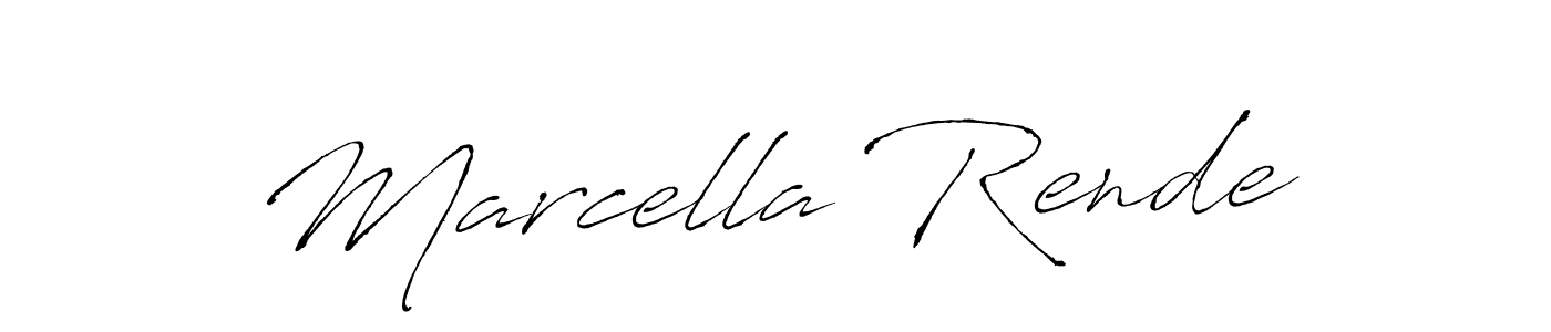 How to make Marcella Rende name signature. Use Antro_Vectra style for creating short signs online. This is the latest handwritten sign. Marcella Rende signature style 6 images and pictures png