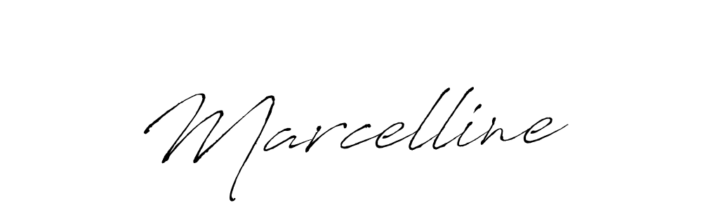 How to make Marcelline name signature. Use Antro_Vectra style for creating short signs online. This is the latest handwritten sign. Marcelline signature style 6 images and pictures png