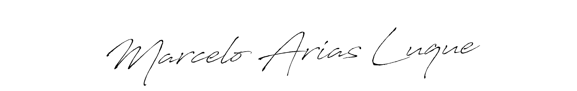 Antro_Vectra is a professional signature style that is perfect for those who want to add a touch of class to their signature. It is also a great choice for those who want to make their signature more unique. Get Marcelo Arias Luque name to fancy signature for free. Marcelo Arias Luque signature style 6 images and pictures png