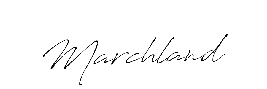 You should practise on your own different ways (Antro_Vectra) to write your name (Marchland) in signature. don't let someone else do it for you. Marchland signature style 6 images and pictures png