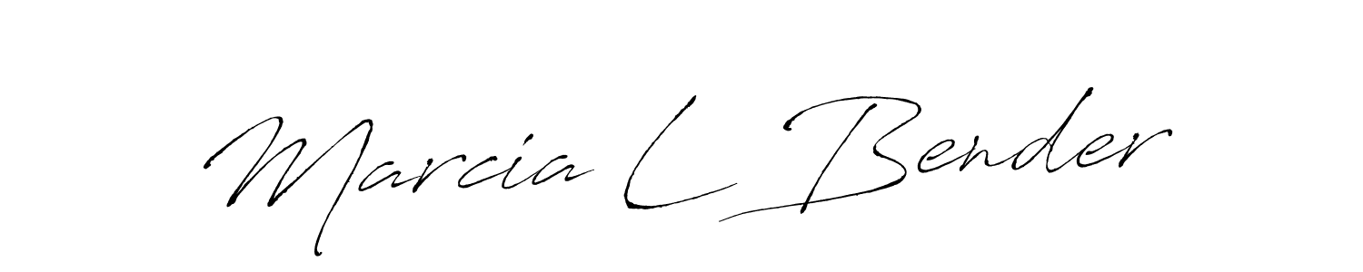Make a beautiful signature design for name Marcia L Bender. With this signature (Antro_Vectra) style, you can create a handwritten signature for free. Marcia L Bender signature style 6 images and pictures png