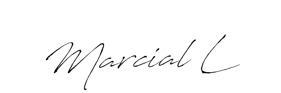 It looks lik you need a new signature style for name Marcial L. Design unique handwritten (Antro_Vectra) signature with our free signature maker in just a few clicks. Marcial L signature style 6 images and pictures png