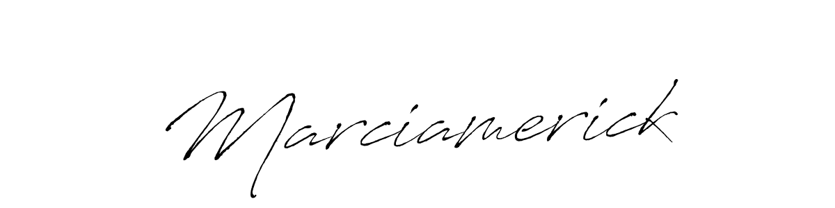 Create a beautiful signature design for name Marciamerick. With this signature (Antro_Vectra) fonts, you can make a handwritten signature for free. Marciamerick signature style 6 images and pictures png