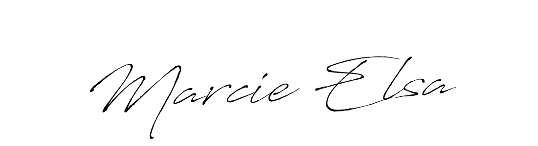 Make a beautiful signature design for name Marcie Elsa. With this signature (Antro_Vectra) style, you can create a handwritten signature for free. Marcie Elsa signature style 6 images and pictures png