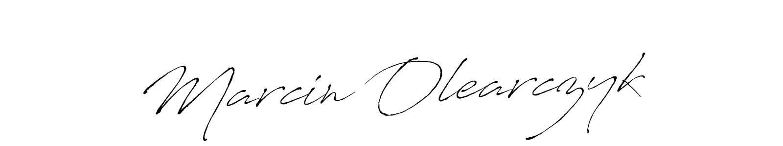 Make a beautiful signature design for name Marcin Olearczyk. With this signature (Antro_Vectra) style, you can create a handwritten signature for free. Marcin Olearczyk signature style 6 images and pictures png