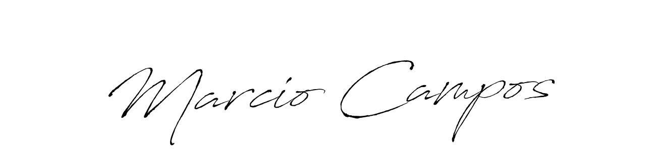 Marcio Campos stylish signature style. Best Handwritten Sign (Antro_Vectra) for my name. Handwritten Signature Collection Ideas for my name Marcio Campos. Marcio Campos signature style 6 images and pictures png