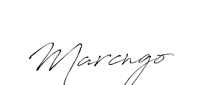How to make Marcngo name signature. Use Antro_Vectra style for creating short signs online. This is the latest handwritten sign. Marcngo signature style 6 images and pictures png