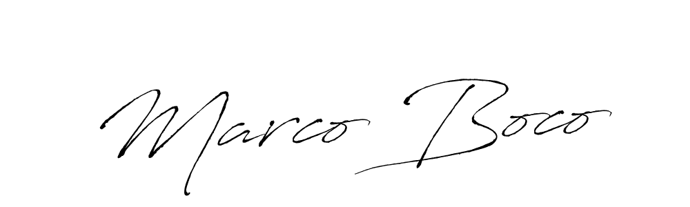 Use a signature maker to create a handwritten signature online. With this signature software, you can design (Antro_Vectra) your own signature for name Marco Boco. Marco Boco signature style 6 images and pictures png