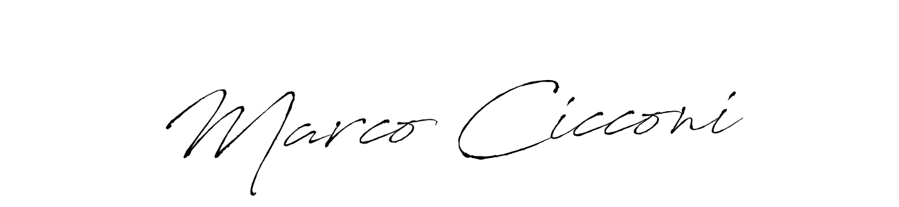 Design your own signature with our free online signature maker. With this signature software, you can create a handwritten (Antro_Vectra) signature for name Marco Cicconi. Marco Cicconi signature style 6 images and pictures png