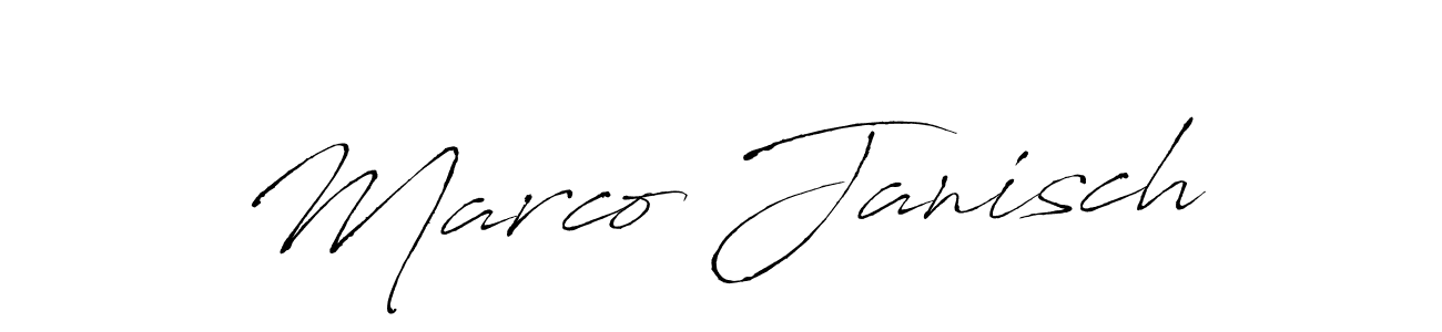 How to make Marco Janisch name signature. Use Antro_Vectra style for creating short signs online. This is the latest handwritten sign. Marco Janisch signature style 6 images and pictures png