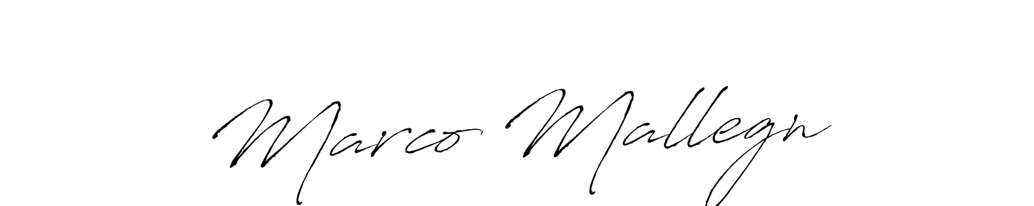 The best way (Antro_Vectra) to make a short signature is to pick only two or three words in your name. The name Marco Mallegnİ include a total of six letters. For converting this name. Marco Mallegnİ signature style 6 images and pictures png