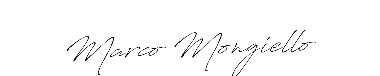 Marco Mongiello stylish signature style. Best Handwritten Sign (Antro_Vectra) for my name. Handwritten Signature Collection Ideas for my name Marco Mongiello. Marco Mongiello signature style 6 images and pictures png