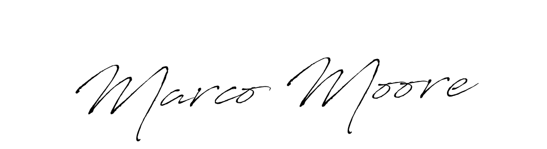 Marco Moore stylish signature style. Best Handwritten Sign (Antro_Vectra) for my name. Handwritten Signature Collection Ideas for my name Marco Moore. Marco Moore signature style 6 images and pictures png