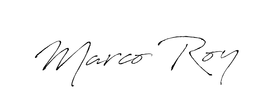 Design your own signature with our free online signature maker. With this signature software, you can create a handwritten (Antro_Vectra) signature for name Marco Roy. Marco Roy signature style 6 images and pictures png