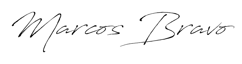 Marcos Bravo stylish signature style. Best Handwritten Sign (Antro_Vectra) for my name. Handwritten Signature Collection Ideas for my name Marcos Bravo. Marcos Bravo signature style 6 images and pictures png