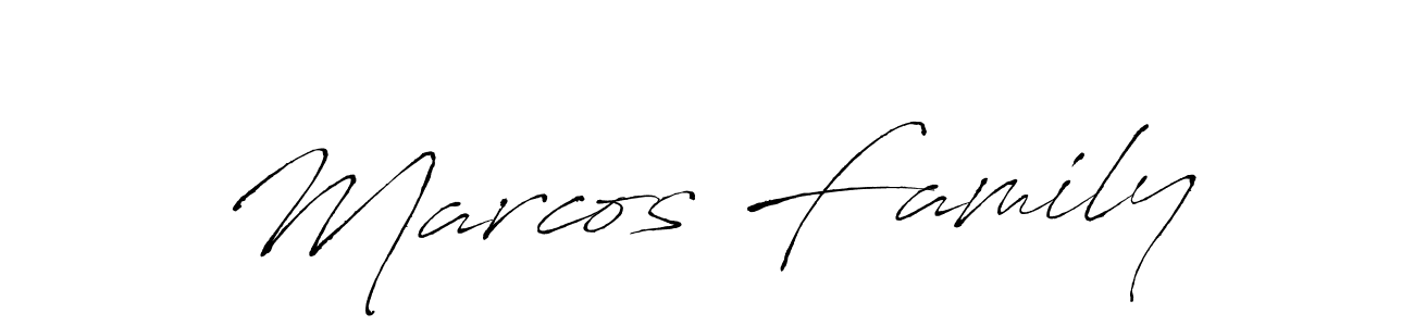 Also we have Marcos Family name is the best signature style. Create professional handwritten signature collection using Antro_Vectra autograph style. Marcos Family signature style 6 images and pictures png