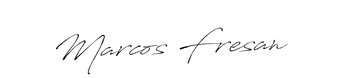 Make a beautiful signature design for name Marcos Fresan. With this signature (Antro_Vectra) style, you can create a handwritten signature for free. Marcos Fresan signature style 6 images and pictures png