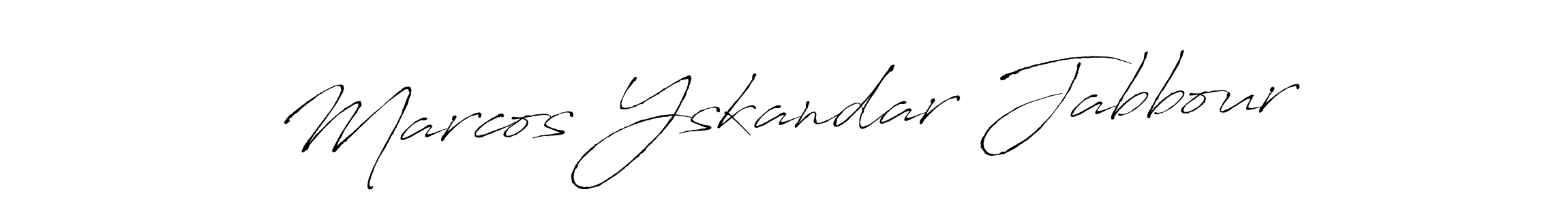 Marcos Yskandar Jabbour stylish signature style. Best Handwritten Sign (Antro_Vectra) for my name. Handwritten Signature Collection Ideas for my name Marcos Yskandar Jabbour. Marcos Yskandar Jabbour signature style 6 images and pictures png