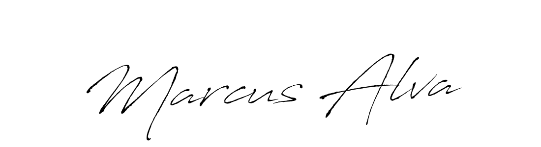 Create a beautiful signature design for name Marcus Alva. With this signature (Antro_Vectra) fonts, you can make a handwritten signature for free. Marcus Alva signature style 6 images and pictures png