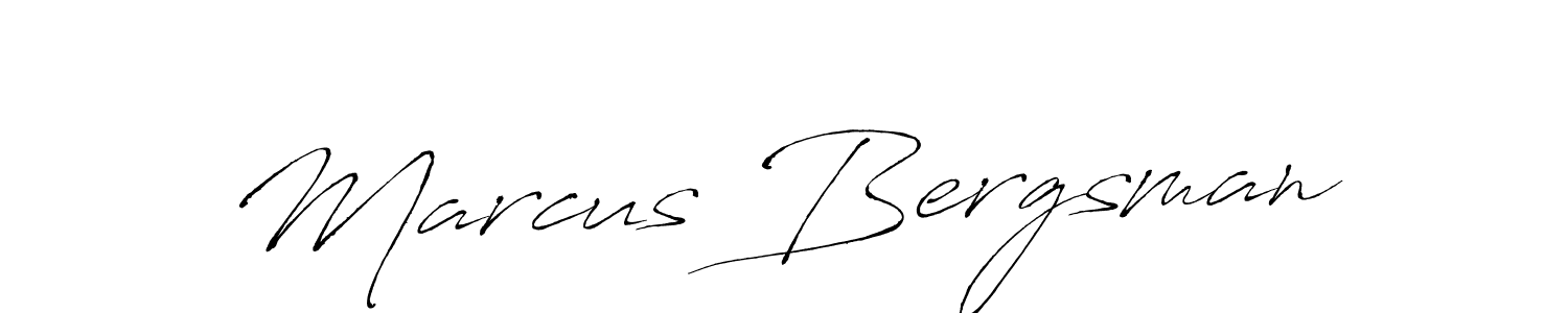 Make a beautiful signature design for name Marcus Bergsman. With this signature (Antro_Vectra) style, you can create a handwritten signature for free. Marcus Bergsman signature style 6 images and pictures png