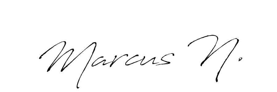 Also we have Marcus N. name is the best signature style. Create professional handwritten signature collection using Antro_Vectra autograph style. Marcus N. signature style 6 images and pictures png