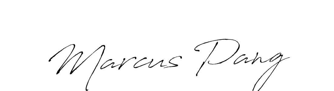 How to make Marcus Pang name signature. Use Antro_Vectra style for creating short signs online. This is the latest handwritten sign. Marcus Pang signature style 6 images and pictures png