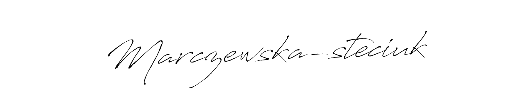 Use a signature maker to create a handwritten signature online. With this signature software, you can design (Antro_Vectra) your own signature for name Marczewska-steciuk. Marczewska-steciuk signature style 6 images and pictures png