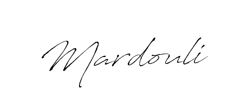 Design your own signature with our free online signature maker. With this signature software, you can create a handwritten (Antro_Vectra) signature for name Mardouli. Mardouli signature style 6 images and pictures png