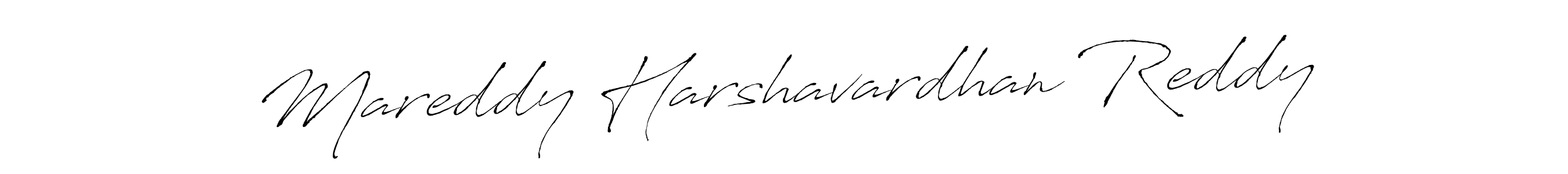 How to make Mareddy Harshavardhan Reddy name signature. Use Antro_Vectra style for creating short signs online. This is the latest handwritten sign. Mareddy Harshavardhan Reddy signature style 6 images and pictures png