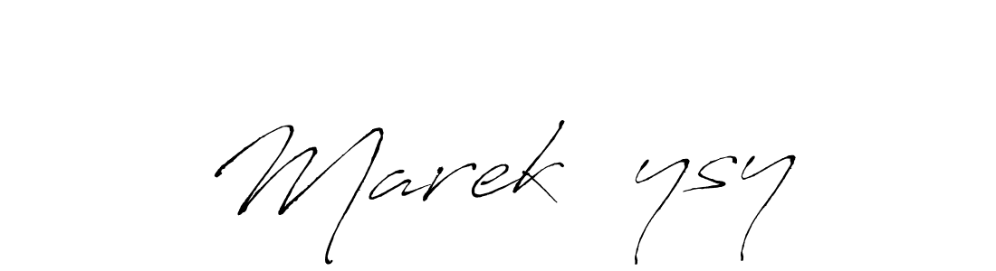 Use a signature maker to create a handwritten signature online. With this signature software, you can design (Antro_Vectra) your own signature for name Marek Łysy. Marek Łysy signature style 6 images and pictures png