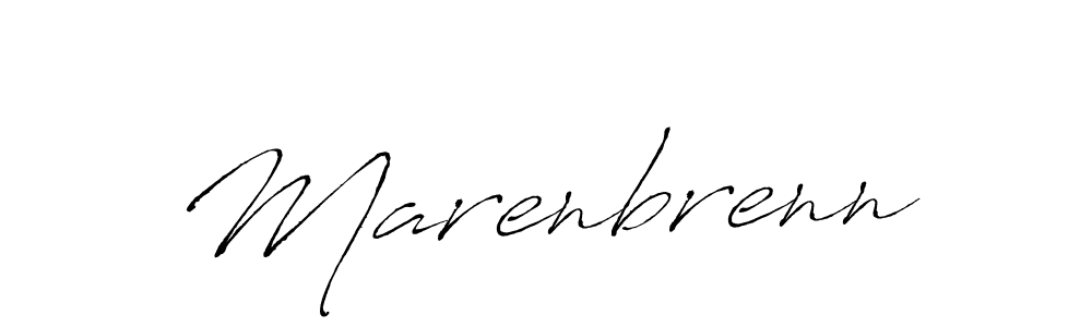 Use a signature maker to create a handwritten signature online. With this signature software, you can design (Antro_Vectra) your own signature for name Marenbrenn. Marenbrenn signature style 6 images and pictures png