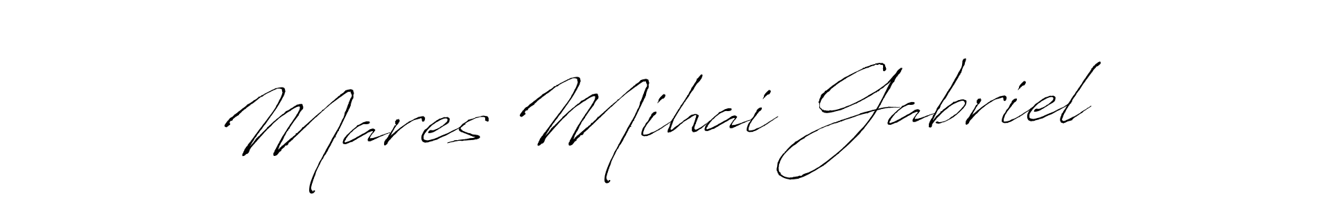 You can use this online signature creator to create a handwritten signature for the name Mares Mihai Gabriel. This is the best online autograph maker. Mares Mihai Gabriel signature style 6 images and pictures png