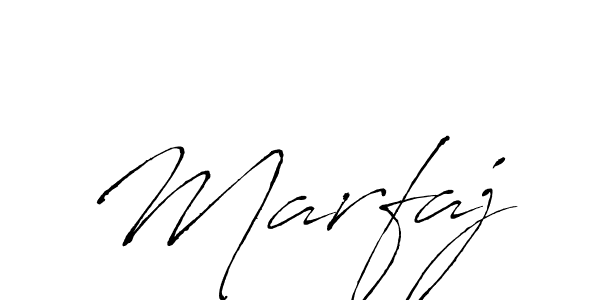 Make a beautiful signature design for name Marfaj. With this signature (Antro_Vectra) style, you can create a handwritten signature for free. Marfaj signature style 6 images and pictures png