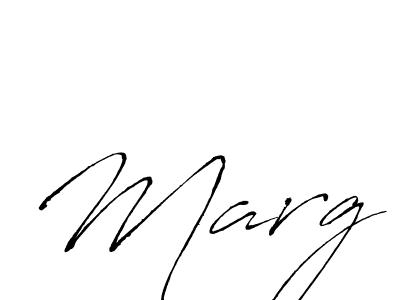 Design your own signature with our free online signature maker. With this signature software, you can create a handwritten (Antro_Vectra) signature for name Marg. Marg signature style 6 images and pictures png