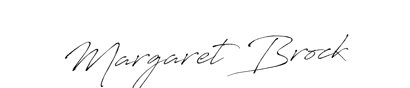 Margaret Brock stylish signature style. Best Handwritten Sign (Antro_Vectra) for my name. Handwritten Signature Collection Ideas for my name Margaret Brock. Margaret Brock signature style 6 images and pictures png