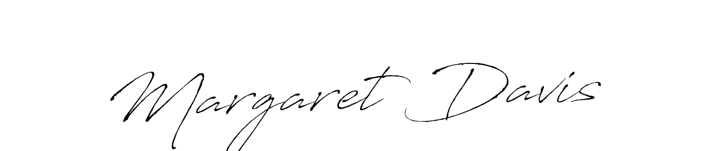 Make a beautiful signature design for name Margaret Davis. With this signature (Antro_Vectra) style, you can create a handwritten signature for free. Margaret Davis signature style 6 images and pictures png