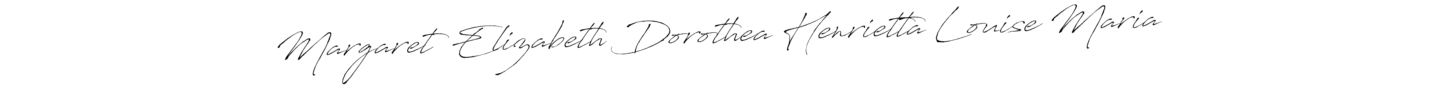 Design your own signature with our free online signature maker. With this signature software, you can create a handwritten (Antro_Vectra) signature for name Margaret Elizabeth Dorothea Henrietta Louise Maria. Margaret Elizabeth Dorothea Henrietta Louise Maria signature style 6 images and pictures png