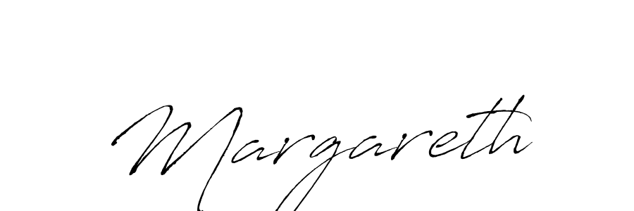 Make a beautiful signature design for name Margareth. With this signature (Antro_Vectra) style, you can create a handwritten signature for free. Margareth signature style 6 images and pictures png