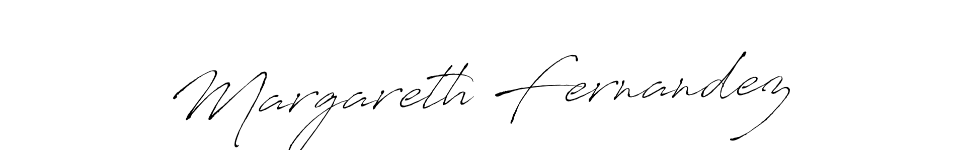 Create a beautiful signature design for name Margareth Fernandez. With this signature (Antro_Vectra) fonts, you can make a handwritten signature for free. Margareth Fernandez signature style 6 images and pictures png
