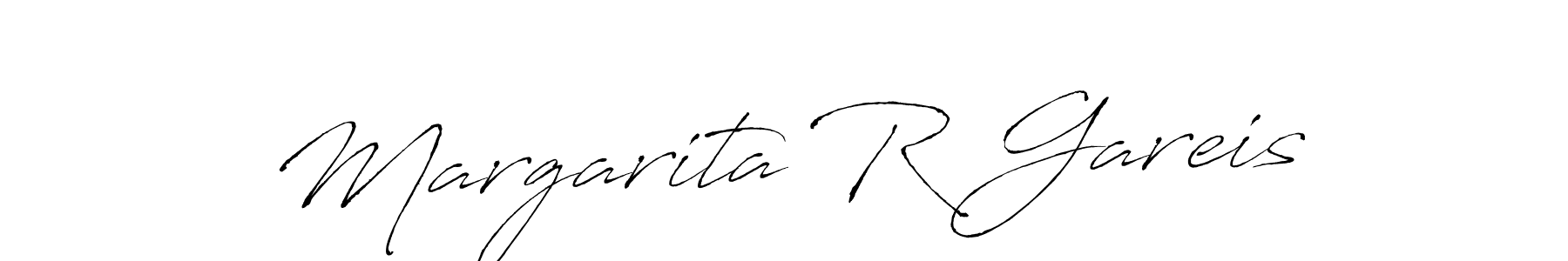 Antro_Vectra is a professional signature style that is perfect for those who want to add a touch of class to their signature. It is also a great choice for those who want to make their signature more unique. Get Margarita R Gareis name to fancy signature for free. Margarita R Gareis signature style 6 images and pictures png