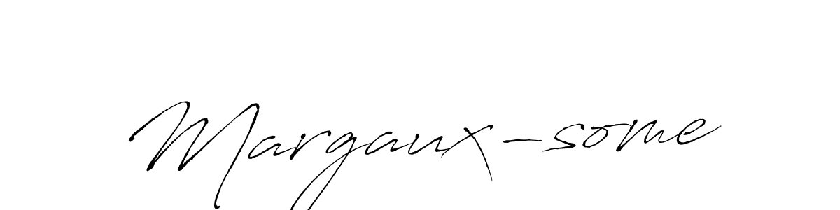 Use a signature maker to create a handwritten signature online. With this signature software, you can design (Antro_Vectra) your own signature for name Margaux-some. Margaux-some signature style 6 images and pictures png
